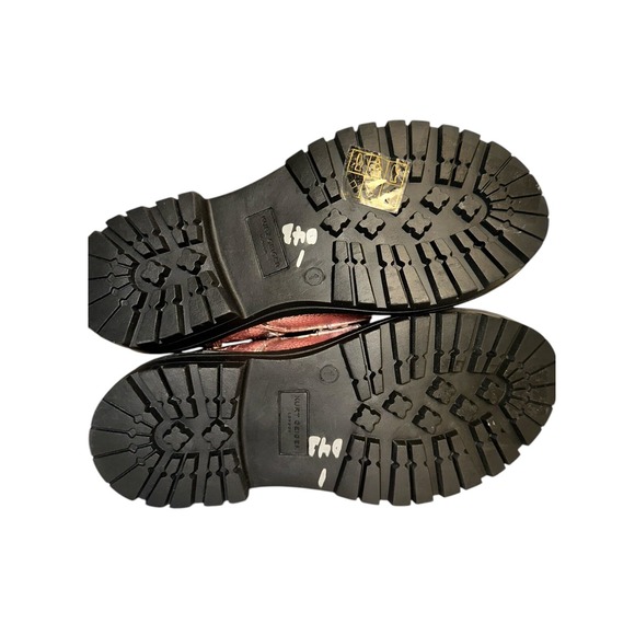 Kurt‎ Geiger Big Girls Size 1 EU 32 Combat Boots Metallic Pink Quilted - Picture 4 of 10